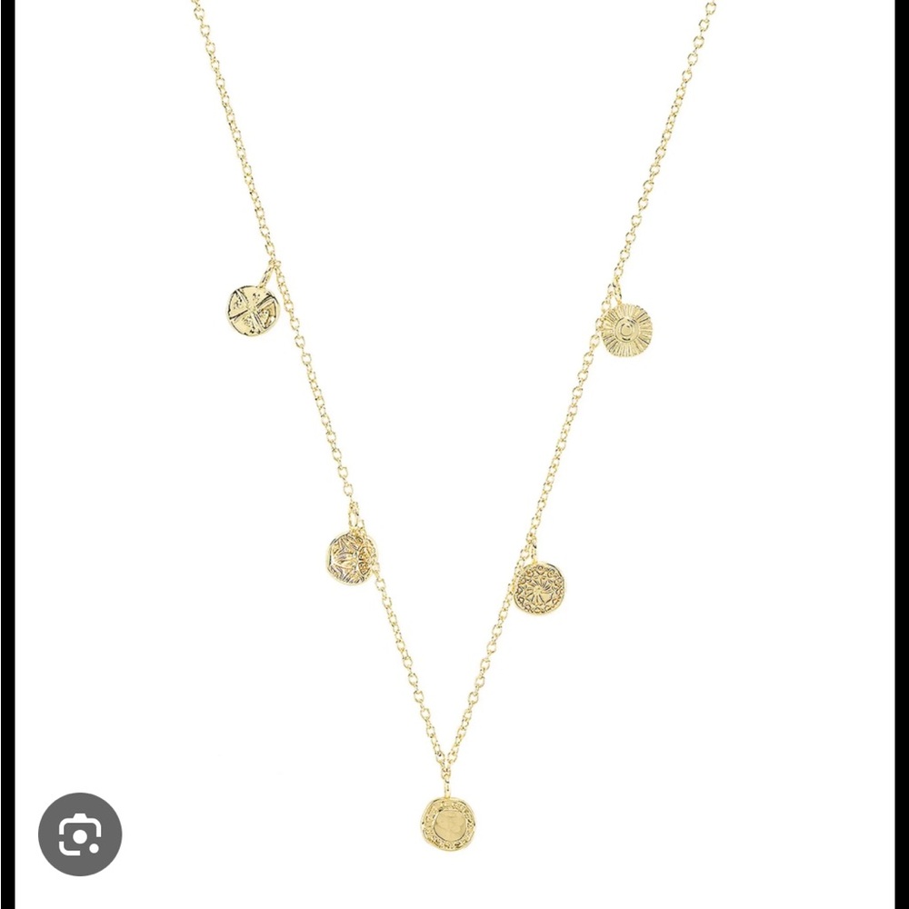 Gorjana Cruz Mixed Coin Necklace